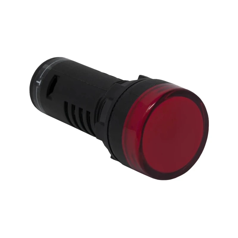 RS PRO Panel Mount Red LED Pilot Light LEDtec 22 mm Cutout 24 V AC/DC IP65 Round 909-2512