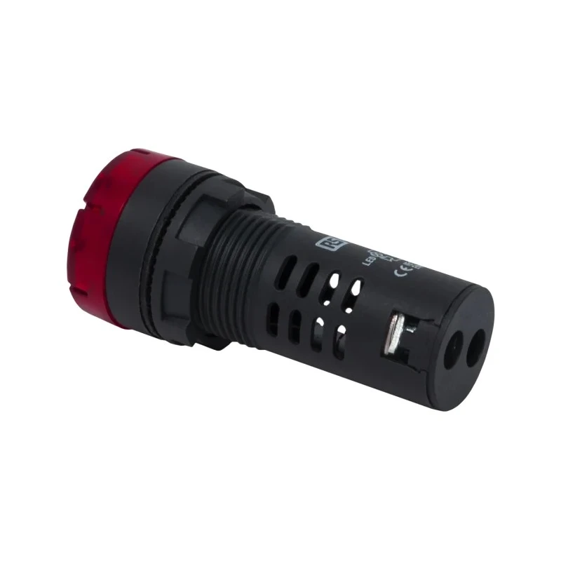 RS PRO Panel Mount Red LED Pilot Light LEDtec 22 mm Cutout 120 V AC/DC IP30 Round 909-2550
