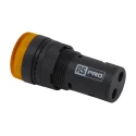 RS PRO Panel Mount Yellow LED Pilot Light LEDtec16 16 mm Cutout 120 V AC/DC IP40 Round