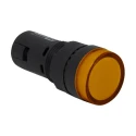 RS PRO Panel Mount Yellow LED Pilot Light LEDtec16 16 mm Cutout 120 V AC/DC IP40 Round