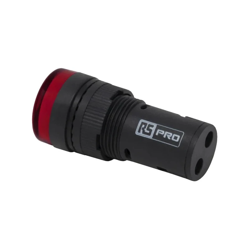 RS PRO Panel Mount Red LED Pilot Light 16 mm Cutout, 120 V AC/DC, IP40, Round LEDtec16
