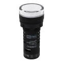 RS PRO Panel Mount White LED Pilot Light LEDtec 22 mm Cutout 120 V ac 120 V dc IP65 Round 909-2531