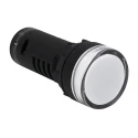 RS PRO Panel Mount White LED Pilot Light LEDtec 22 mm Cutout 120 V ac 120 V dc IP65 Round 909-2531