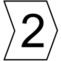 HellermannTyton HGDC Slide-On Cable Marker Black Pre-printed "2" for 2 mm to 5 mm Cable Diameter 901-10604 909-3171-PVC