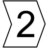 HellermannTyton HGDC Slide-On Cable Marker Black Pre-printed "2" for 2 mm to 5 mm Cable Diameter 901-10604 909-3171-PVC