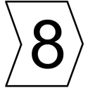 HellermannTyton Helagrip Slide-On Cable Marker, Black, Pre-printed "8", for 2-5mm Cable Diameter 901-10610 909-3193-PVC