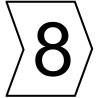 HellermannTyton Helagrip Slide-On Cable Marker, Black, Pre-printed "8", for 2-5mm Cable Diameter 901-10610 909-3193-PVC