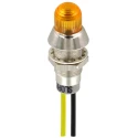 Sloan Yellow Panel Mount Indicator 8.2 mm Lead Wire Termination IP68 28V 174 Series 1782816A1Y54UCL1
