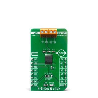 MikroElektronika H-BRIDGE 7 Click Power Management Evaluation Board for DRV8876N MIKROE-4143
