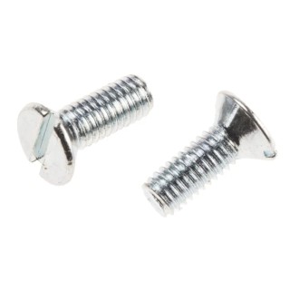 RS PRO Slot Countersunk Steel Machine Screw 8 mm M3 908-7368