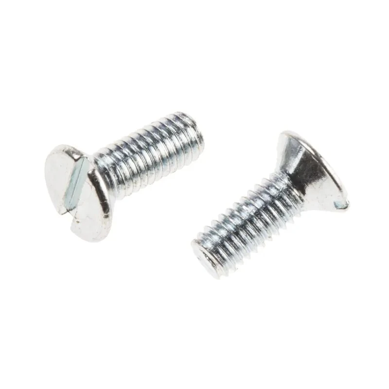 RS PRO Slot Countersunk Steel Machine Screw 8 mm M3 908-7368