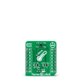 MikroElektronika Sensor Development Tool Thermo 19 Click Development Kit for MAX31825 MIKROE-4295