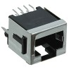TE Connectivity 100616 Series RJ45 Connector Female Through Hole Cat3 Shielded Vertical 1 Port 8 Way RJ45