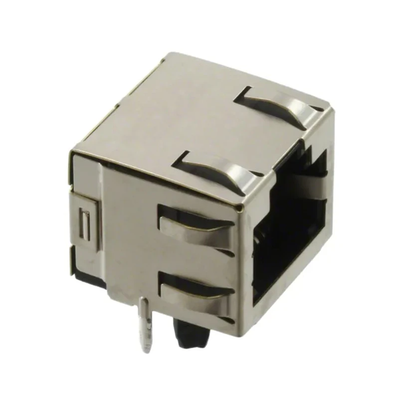 TE Connectivity 1-406541 Series RJ45 Connector Female, Through Hole Mount, Cat5 Unshielded Right Angle 1 Port 8 Way 