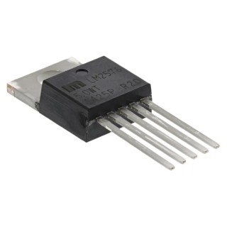 Microchip 5-Channel Fixed DC/DC Converter, 5-Pin TO-220 Package, 1.23V Minimum Output, 37V Maximum Output, 3A LM2576-5.0WT
