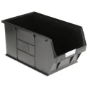 RS PRO Polypropylene Storage Bin, 350 mm x 205 mm x 182 mm, Black 909-6912