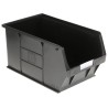 RS PRO Polypropylene Storage Bin, 350 mm x 205 mm x 182 mm, Black 909-6912