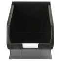 RS PRO Polypropylene Storage Bin, 350 mm x 205 mm x 182 mm, Black 909-6912