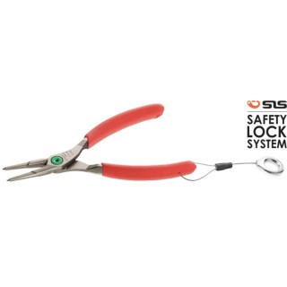 Facom 1-Piece Circlip Plier, 185mm Overall Length, Bent Nose, ESD Safe 179A.18SLS