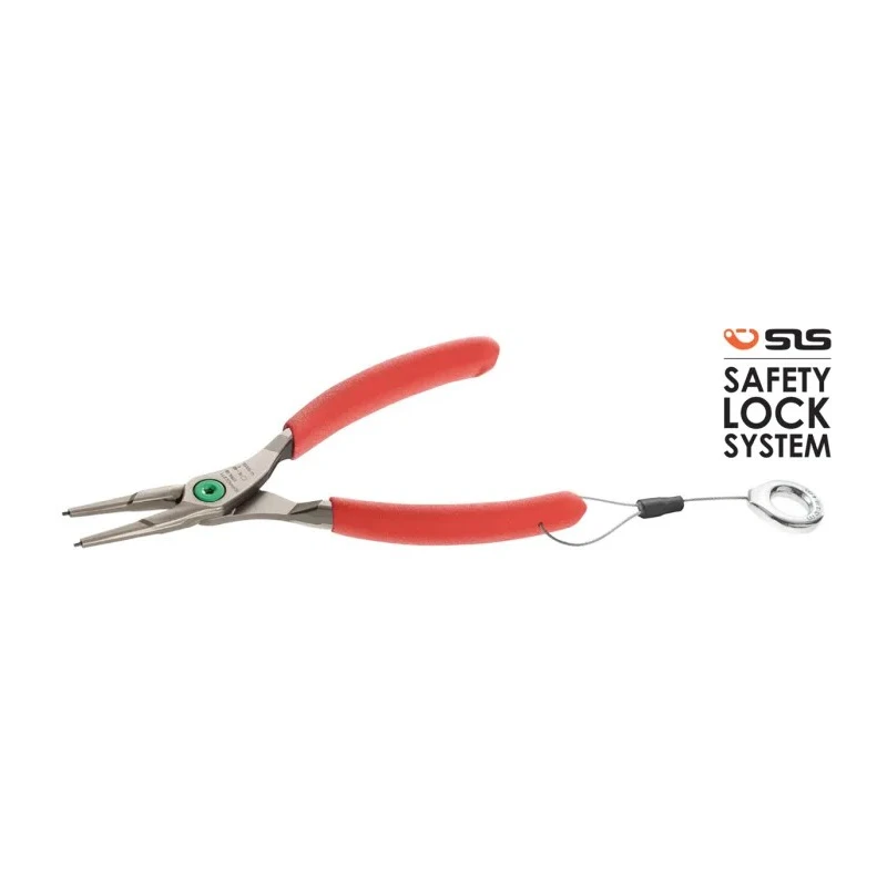 Facom 1-Piece Circlip Plier, 185mm Overall Length, Bent Nose, ESD Safe 179A.18SLS