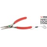Facom 1-Piece Circlip Plier, 185mm Overall Length, Bent Nose, ESD Safe 179A.18SLS