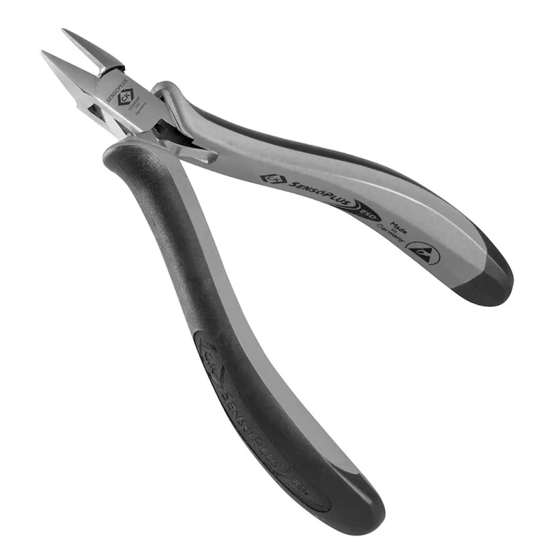 CK Extra Full Flush ESD Safe Side Cutter 120mm Overall Length, 75mm Jaw Width, DIN EN 61340 Standards T3766DEF 120