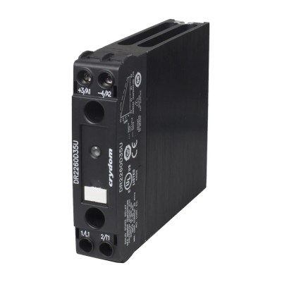 Crydom DR22 Series Solid State Relay, 30A Load, DIN Rail Mount, 600 Vrms Load, 280V AC/DC Control DR22