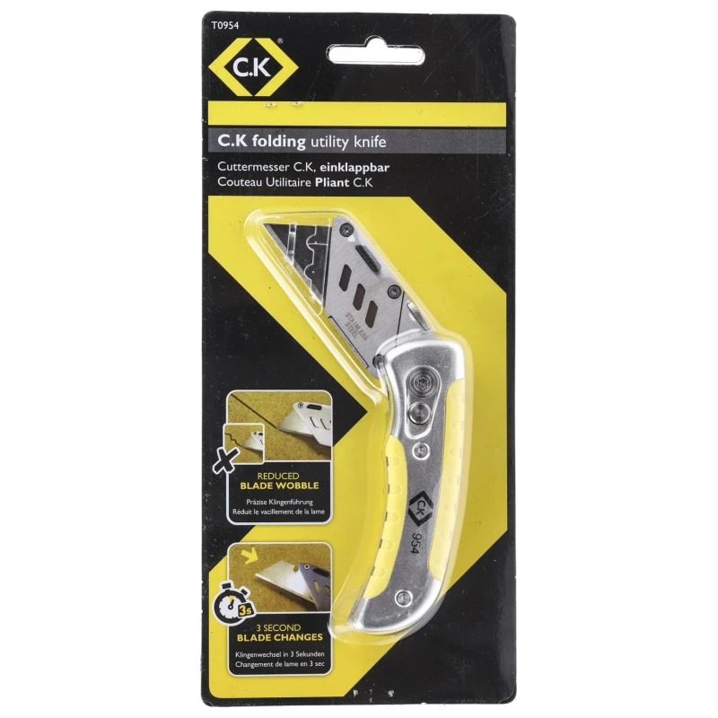 CK Safety Knife with Straight Blade Retractable 60 mm T0954