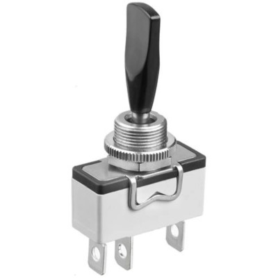APEM Toggle Switch Panel Mount On-Off-On SPDT Solder Lug Terminal 250V AC 637H/2+U282