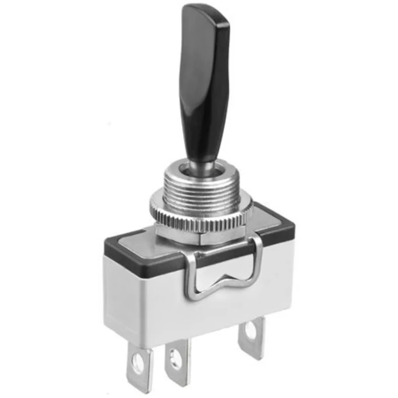 APEM Toggle Switch Panel Mount On-Off-On SPDT Solder Lug Terminal 250V AC 637H/2+U282