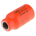 ITL Insulated Tools Ltd 1/2 in Drive 10 mm 12 Point Square VDE 1000V Approved Socket, Chrome Vanadium Steel, 50mm 911-1409