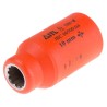 ITL Insulated Tools Ltd 1/2 in Drive 10 mm 12 Point Square VDE 1000V Approved Socket, Chrome Vanadium Steel, 50mm 911-1409