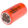ITL Insulated Tools Ltd 1/2 in Drive 17 mm 12 Point Square Socket VDE 1000V Approved 27mm Overall Length 911-1430