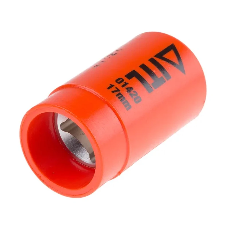 ITL Insulated Tools Ltd 1/2 in Drive 17 mm 12 Point Square Socket VDE 1000V Approved 27mm Overall Length 911-1430