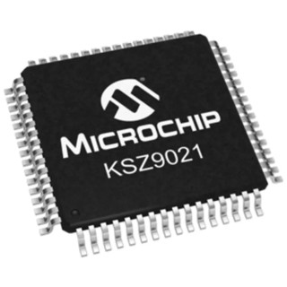 Microchip 64-Pin LQFP Ethernet Transceiver, 1.2 V to 3.3 V, 1000 Mbps RGMII KSZ9021RLI