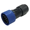 Bulgin Buccaneer 4000 Series Miniature Circular Connector, 12 Contacts, Plug, Female, Cable Mount, Quick PXP4010/12S/6065