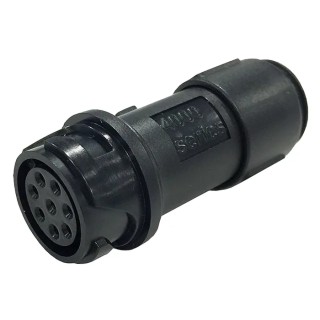 Bulgin Circular Connector 8 Contacts Cable Socket Miniature Polymer Housing Gold-Plated Copper Buccaneer PXP4011/08P/5560
