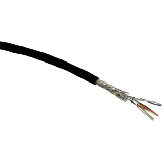 HARTING Cat6a Shielded Ethernet Cable Stranded Connectors PVC Jacket Black 20m Cat6a 