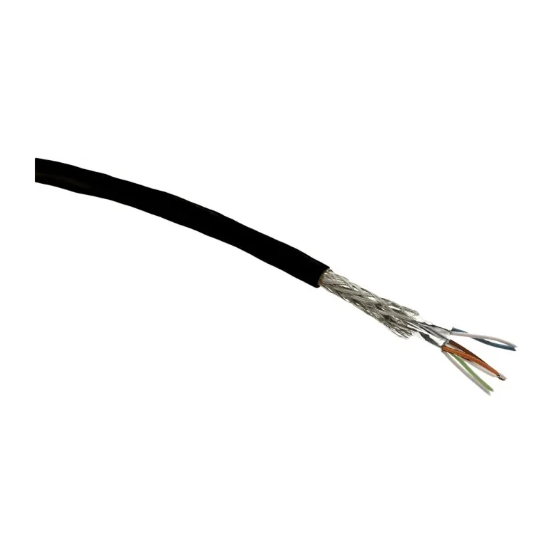HARTING Cat6a Shielded Ethernet Cable Stranded Connectors PVC Jacket Black 20m Cat6a 