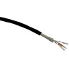 HARTING Cat6a Shielded Ethernet Cable Stranded Connectors PVC Jacket Black 20m Cat6a