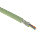 HARTING Cat5 Ethernet Cable 4 Core, Green, 20 m, Shielded Screened, Polyurethane Jacket CAT5