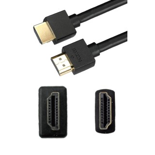 RS PRO Thin Wire Series 7.5 m High Speed Male HDMI to Male HDMI Cable Black 913-4821