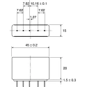 Schaffner Single-Phase PCB EMC Filter 250V AC 1A 400Hz 100nF Capacitance 12mH Inductance FN406