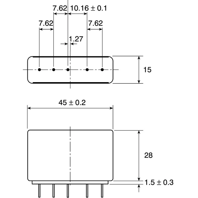 Schaffner Single-Phase PCB EMC Filter 250V AC 1A 400Hz 100nF Capacitance 12mH Inductance FN406