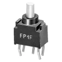 KNITTER-SWITCH FP Series Momentary Push Button Switch, PCB Mount, SPDT, Yellow LED, IP40/IP67, 28V DC - 250V AC FP 1 F
