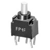 KNITTER-SWITCH FP Series Momentary Push Button Switch, PCB Mount, SPDT, Yellow LED, IP40/IP67, 28V DC - 250V AC FP 1 F