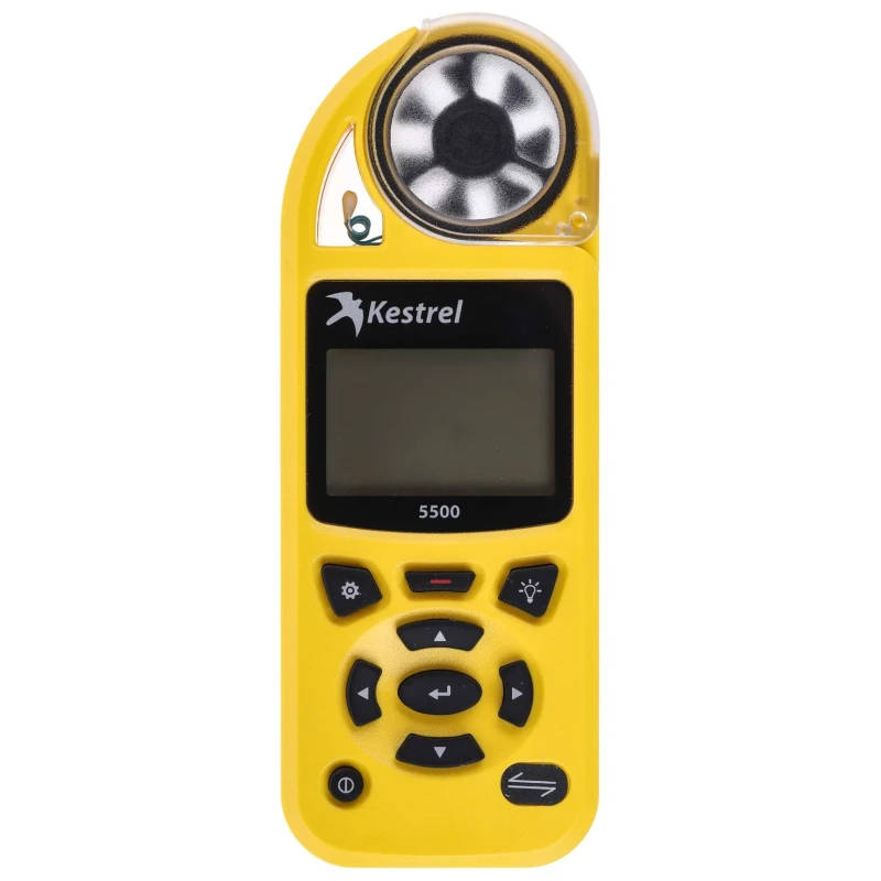 Kestrel Impeller Anemometer Measures Density, Density Altitude, Dew Point, Heat Index, Wind Chill, Moisture 0855YEL