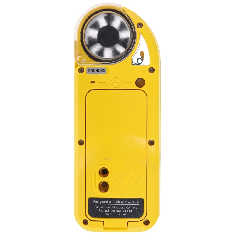 Kestrel Impeller Anemometer Measures Density, Density Altitude, Dew Point, Heat Index, Wind Chill, Moisture 0855YEL