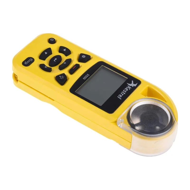 Kestrel Impeller Anemometer Measures Density, Density Altitude, Dew Point, Heat Index, Wind Chill, Moisture 0855YEL