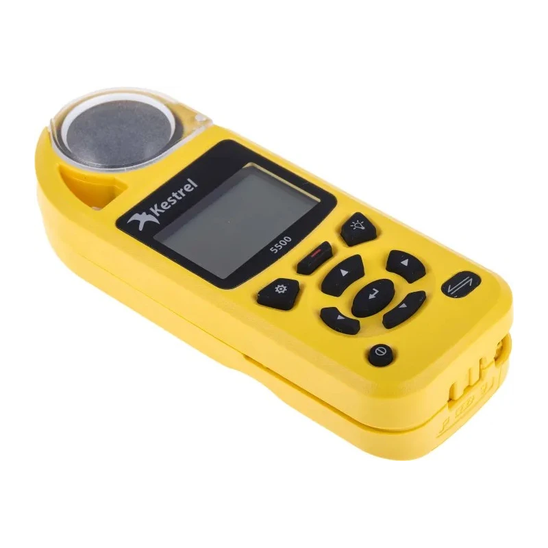 Kestrel Impeller Anemometer Measures Density, Density Altitude, Dew Point, Heat Index, Wind Chill, Moisture 0855YEL